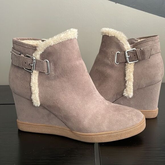 Unisa Shoes - UNISA MOBII WEDGE BOOTIE, Tan, 9
